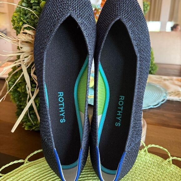 ROTHY'S METALLIC LATTICE STITCH " THE POINT" BRAND NEW 10.5 - Picture 4 of 5